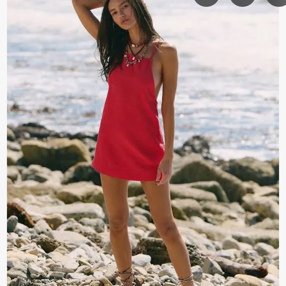 Free People Red Mini Dress
